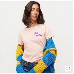 JCrew NWOT “Que Bonita” Graphic Tee - Size M